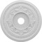Ekena Millwork Baltimore Thermoformed PVC Ceiling Medallion (Fits Canopies up to 7 3/4"), 19"OD x 3 1/2"ID x 1"P CMP19BA - alternate 1